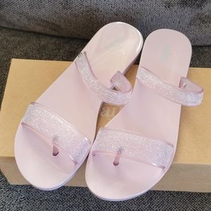 Melissa Sparkle Slides - Lilac - Size 9